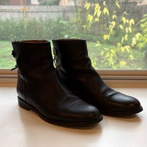 Madewell Black Leather Ankle Boots